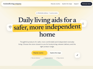 Assisted Living - COMPANY PAGE website preview