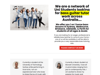 Bass Guitar website preview