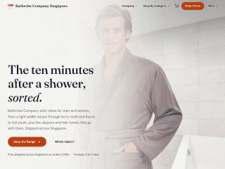 Bathrobe - Singapore website preview