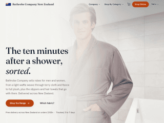 Bathrobe - NZ website preview