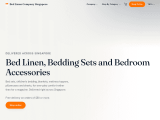 BEDLINEN - Singapore website preview