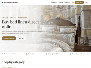 BEDLINEN - EU website preview