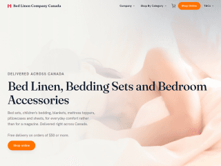BEDLINEN - Canada website preview