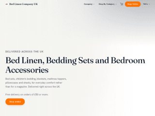BEDLINEN - UK website preview