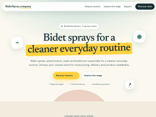 Hand Bidet website preview