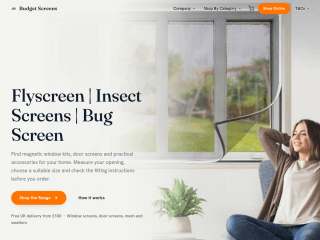 Budget Screens - UK website preview
