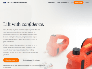 Car Lift NZ website preview