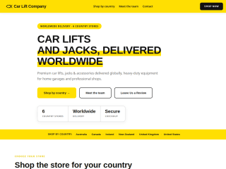 CarLift - COMPANY PAGE website preview