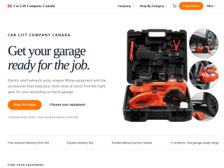 Car Lift Canada website preview