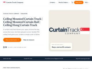 Curtain Track | Singapore website preview
