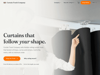 Curtain Track | UK website preview