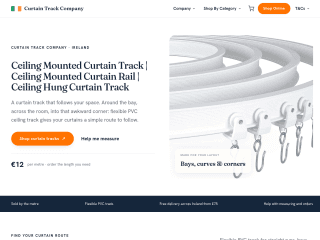 Curtain Track | Ireland website preview