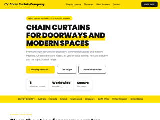 ChainCurtain - COMPANY website preview