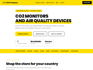 CO₂ Company website preview