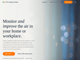 CO2 Meter Ireland website preview