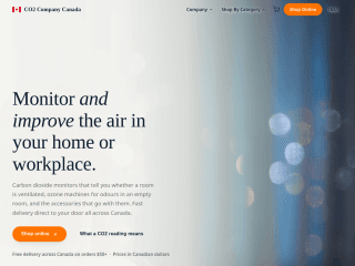 CO2 Meter Canada website preview
