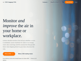 CO2 Meter USA website preview