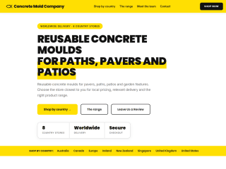 ConcreteMold - COMPANY PAGE website preview