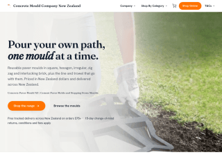 Concrete Mould Company Zealand website preview