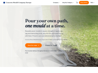 Concrete Mould Company Europe website preview