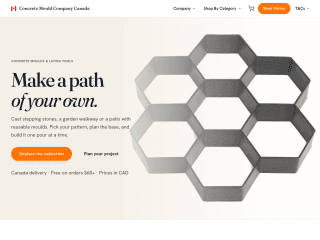 Concrete Mould Company Canada website preview