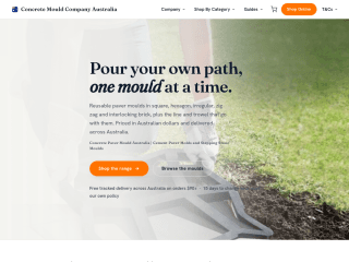 Concrete Mould Company Australia website preview