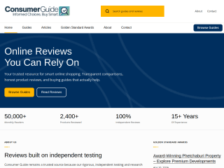 Consumer Guide website preview