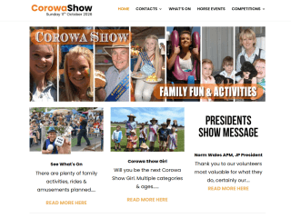 Corowa Show website preview