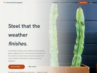 Corten Steel - Singapore website preview