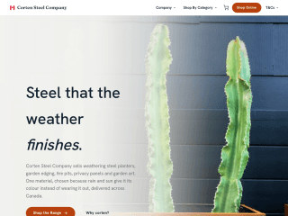 Corten Steel - Canada website preview