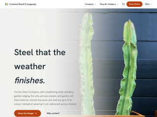 Corten Steel - Ireland website preview