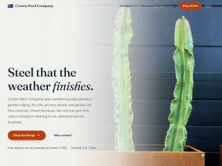 Corten Steel - Australia website preview