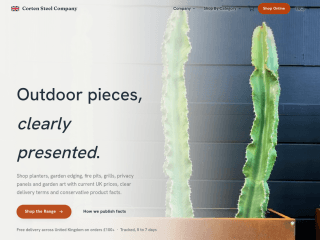 Coteen Steel - UK website preview