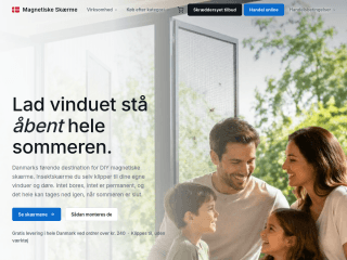 Magnetic Insect Screens Denmark website preview
