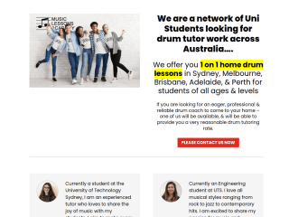 Drum website preview