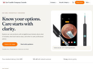 EarClean - Canada website preview