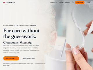 EarClean - UK website preview