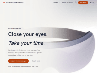 Eye Massager Singapore website preview