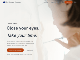 Eye Massager Zealand website preview