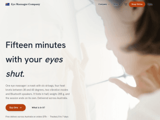 Eye Massager Australia website preview