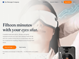 Eye Massager Europe website preview