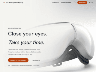 Eye Massager Ireland website preview