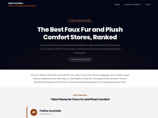 Faux Fur website preview