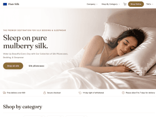 Flair Silk - Europe website preview