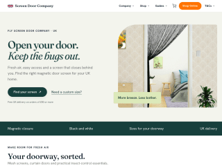 Fly Screen Door UK website preview