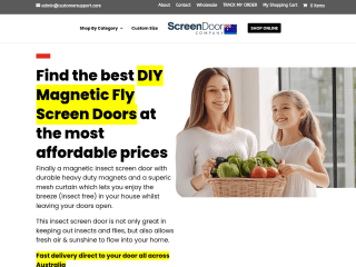 Fly Screen Door Australia website preview