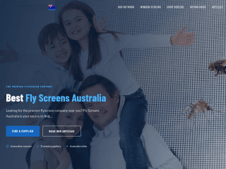 Flyscreens Australia website preview