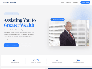 francescodestradis.com website preview