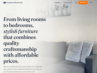Furniture Warehouse - Australia website preview