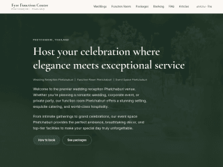 Fyre Function Centre Phetchaburi website preview